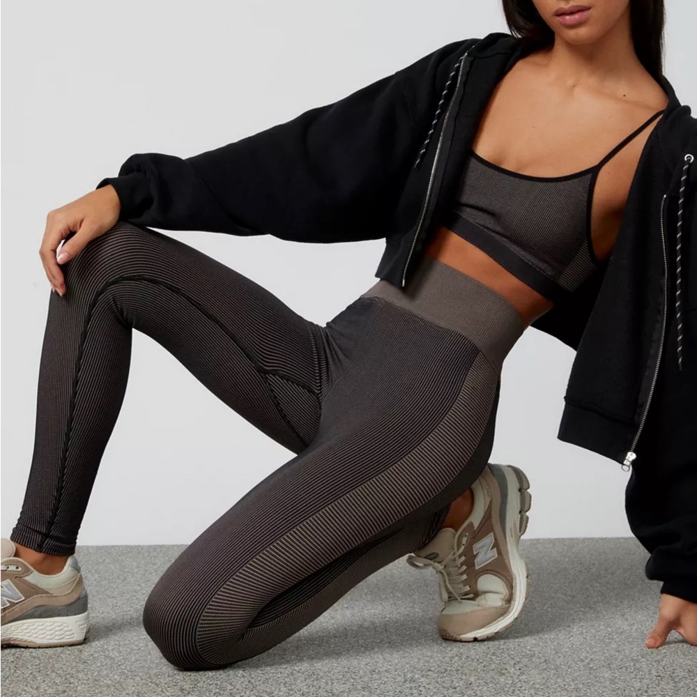 The Upside Black and Gray Leggings